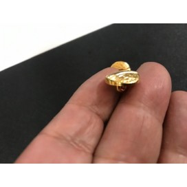 Bouton Doré Mètal Couture en Diamètre 14 mm