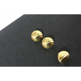 Bouton Doré Mètal Couture en Diamètre 14 mm