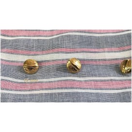 Bouton Doré Mètal Couture en Diamètre 14 mm