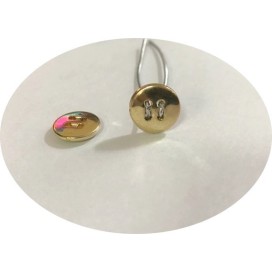Bouton Doré Couture Diamètre 12 mm