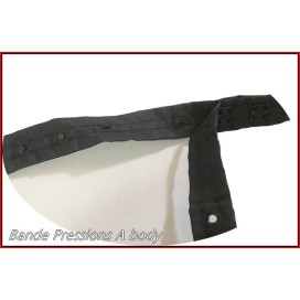 Bande De Bouton Pression Noir Au mètre -Bande A body