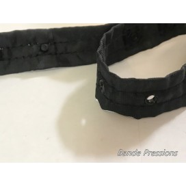 Bande De Bouton Pression Noir Au mètre -Bande A body