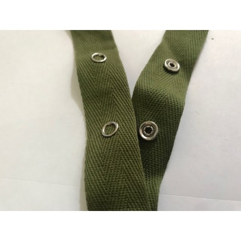 Bande Pressions Kaki Coton au mètre