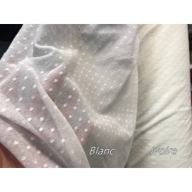 Tissu Tulle Résille pluemetis Elastique Au Mètre en Couleur Chair nude Pour Justaucorps.