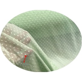 Tissu Tulle Résille plumetis Blanc Lycra Au Mètre Pour Justaucorps, Mariage Et Décorations