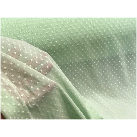 Tissu Tulle Résille plumetis Vert D'Eau Lycra Au Mètre Pour Justaucorps, Et Lingerie