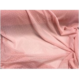 Tissu Tulle Résille plumetis Vieux Rose Lycra Au Mètre Pour Justaucorps, Et Lingerie