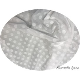 Tulle Résille plumetis Blanc Lycra Au Mètre Pour Justaucorps, Mariage Et Décorations
