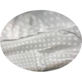 Tulle Résille plumetis Blanc Lycra Au Mètre Pour Justaucorps, Mariage Et Décorations