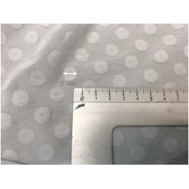 Tulle Résille plumetis Blanc Lycra Au Mètre Pour Justaucorps, Mariage Et Décorations