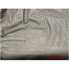 Tulle Plumetis Elasthanne Gris En Résille Au Mètre Pour Justaucorps.