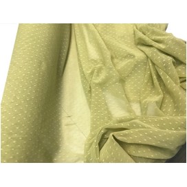 Tulle Plumetis Elasthanne  Jaune Anis  En Résille Au Mètre Pour Justaucorps.