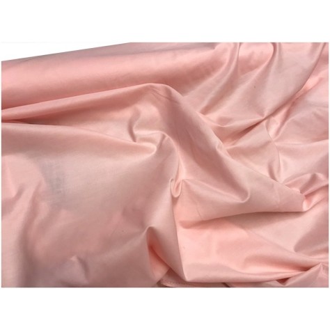 Tissu Soie et Coton Rose Poudré.  Couture