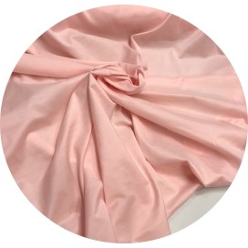 Tissu Soie et Coton Rose Poudré Couture