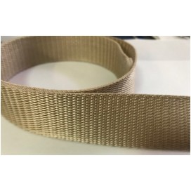 Sangle Au Mètre En 3 Cm Beige Pour Ceintures Et Sacs.