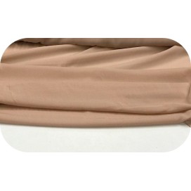 Mousseline de Soie Lycra Stretch Nude Couture Au Mètre.