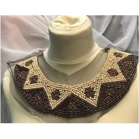 Col Encolure Plastron à Coudre.