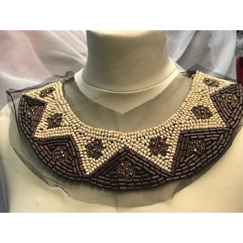 Col Encolure Plastron à Coudre.