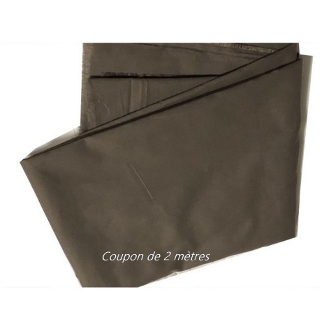 Coupon de 2 Mètres de Tissu Coton marron Choco En Grande Largeur