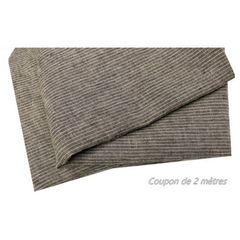 Coupon de 2 Mètres de Tissu Coton imprimé Gris Chiné Au Mètre En Grande Largeur
