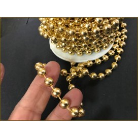 Galon Ruban Perle Au Mètre, Fil Perlé Au Mètre Couleur Argent Pour Décorations Guirlande Et Loisirs Créatifs