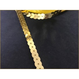 ruban paillette doré, fil doré en sequin doré au mètre