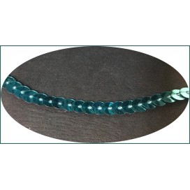 ruban paillette turquoise, fil  en sequin turquoise pas cher au mètre