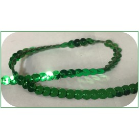 ruban paillette vert, fil  en sequin vert pas cher au mètre