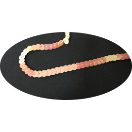 ruban paillette écru irisét, fil  en sequin pas cher au mètre