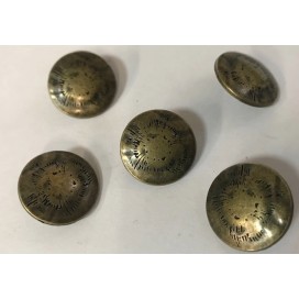 Lot de 5 boutons bronze couture en 20 mm