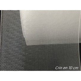 Crin Au Mètre Blanc En 100 mm - 10 cm pour La Couture, Bande de Crinoline en 10 cm pour Renfort