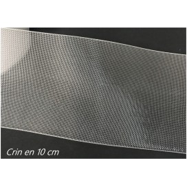 Crin Au Mètre Blanc En 100 mm - 10 cm pour La Couture, Bande de Crinoline en 10 cm pour Renfort
