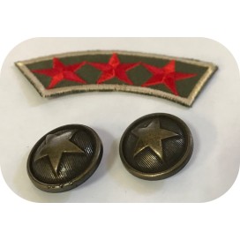 Bouton Bronze style "militaire "Couture en Diamètre 20 mm