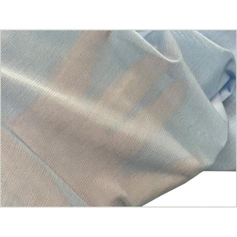 Tissu Résille Serré Lycra Au Mètre Bleu ciel Pour Justaucorps.