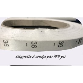 1000 Etiquettes De Vêtements " Taille 36" Par 1000 Pièces  A Coudre, Contexture Pour Confection.