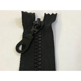 Zip Fermeture Injecté noir en 12 cm en Maille plastique à Coudre  .