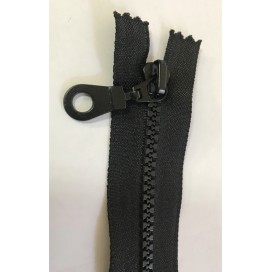 Zip Fermeture Injecté noir en 12 cm en Maille plastique à Coudre  .