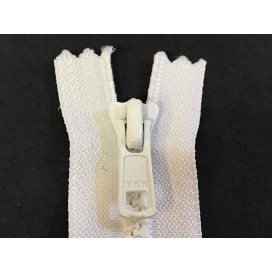Zip Fermeture Injecté blanche en 15 cm en Maille plastique à Coudre  .