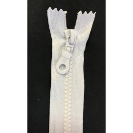 Zip Fermeture Injecté blanche en 15 cm en Maille plastique à Coudre  .
