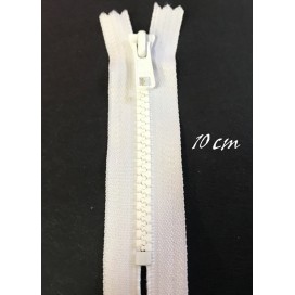 Zip Fermeture Injecté Noir en 10 cm YKK en Maille plastique à Coudre  .