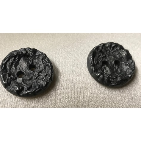 Bouton Gris Marbré à coudre de taille 18 mm.