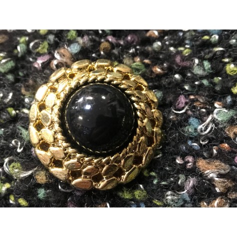 Bouton Cerclé Doré Haute Couture En Taille 30 mm pour tailleurs et manteaux