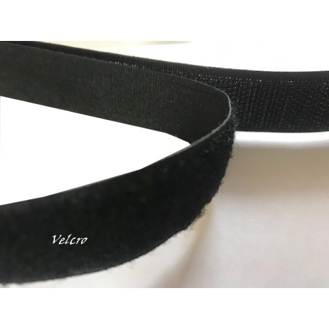 Velcro  à coudre en bande Scratch en 20  mm Noir