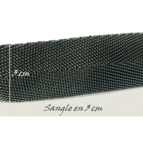 Sangle Au Mètre En 3 Cm Gris A Coudre Pour Ceintures Et Sacs.