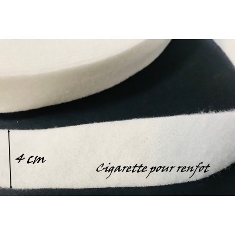 cigarette de manche épaulette couture au mètre blanche