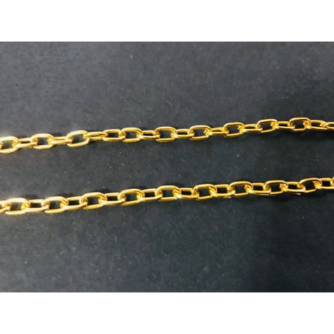 Chaine Gourmette Doré Au Mètre En 5 mm Pour décorations et Customisations.