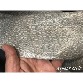 Tissu Simili Cuir Souple Gris Au Mètre, Cuir Aspect brillant