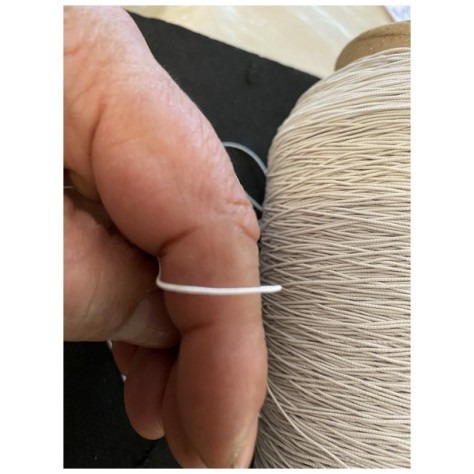 Cordon Fil Elastique  Noir En 1 mm par bobine de 3000 mètres A Coudre Pour Loisirs Créatifs.