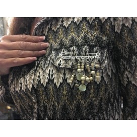 Broche  Pour Femme En Epingle à Nourice Argent Pour Décorations.