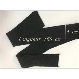 Bande de Bord-Côte Noire Élastique en Jersey : Pour une Finition Élégante et Professionnelle de Vos Créations